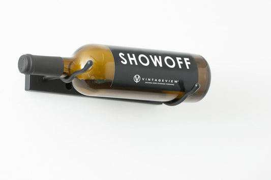 Weinregal Single Bottle Left Schwarz