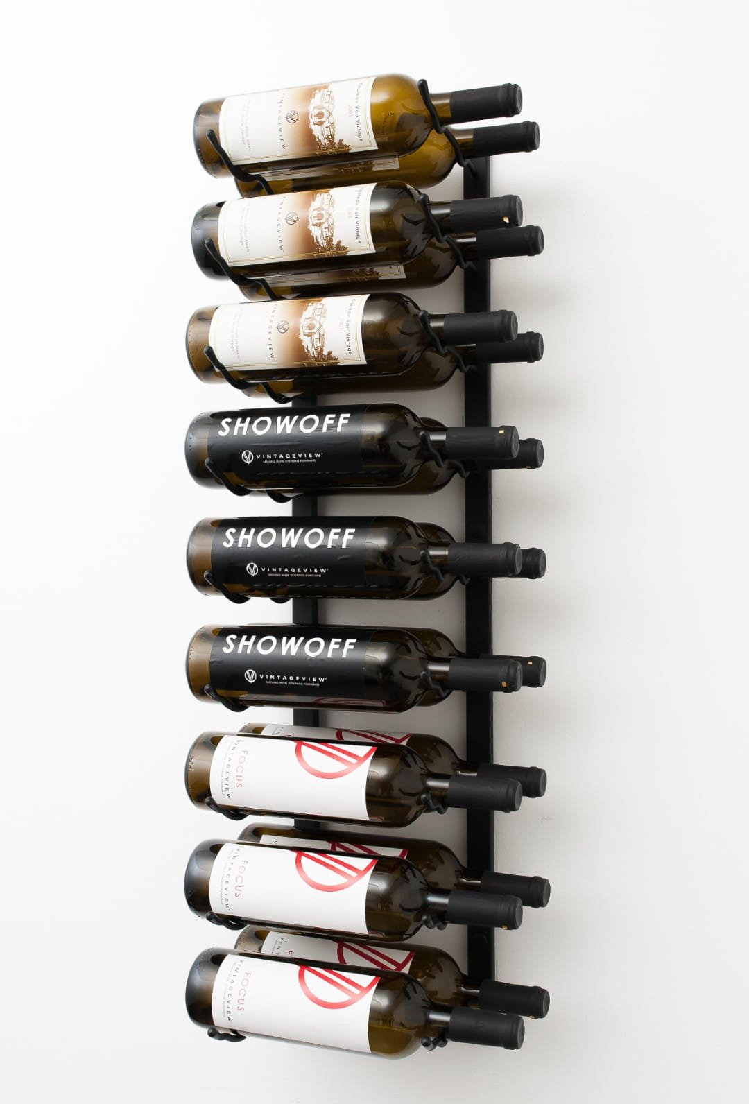 Weinregal Double Nine Schwarz